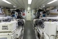 Interior Luxury Yacht Diesel Engine Room Royalty Free Stock Photo