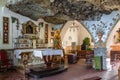 Interior of Madonna della Rocca Sanctuary - Taormina, Sicily, Italy