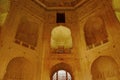 Interior of the main dome, Bibi-Ka-Maqbara, Aurangabad, Maharashtra Royalty Free Stock Photo