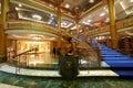 Interior of main hall in disney cruise ship