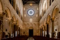 Interior of the main nave of the Cathedral Basilica of San Sabino in Bari