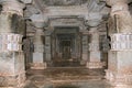 Interior of the main shrine, Adinatha Bsadi, Basadi Halli, Karnataka Royalty Free Stock Photo