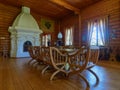 Interior of Langenkoski tsars Manor in Kotka, Finland.