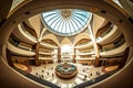 Interior of Marina Mall in Abu Dhabi. This mall is the biggest and most modern of the city. Very, AI generated