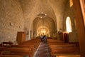 The interior of the Maronite Church of Our Lady of the Hill in the village of Deir al-Qamar in Mount Lebanon. Deir al-Qamar, Royalty Free Stock Photo