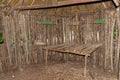 Interior of a mayan hut, Yucatan, Mexico