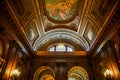 The Interior of McGraw Rotunda in New York Public Library (NYPL) - Manhattan, New York City Royalty Free Stock Photo