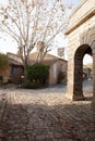 Interior medieval Blaye Fortress beside Gironde River near Bordeaux France