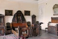 Interior of medieval Cerveny Kamen Red Stown Castle, Casta, Slovakia