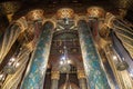 Interior of medieval Orthodox monastery Curtea de Arges, Romania Royalty Free Stock Photo