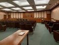 Interior of a meeting room in Texas state capitol building Royalty Free Stock Photo