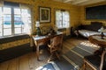 Interior of memorial room to V.I. Lenin, who stayed at the Kirjala Norrgard manor during his escape from Russia in 1907. Local