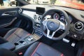 Interior of Mercedes-Benz CLA45AMG at the Singapore Motorshow 2015