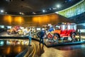 Interior of the Mercedes Benz Museum in Stuttgart. Royalty Free Stock Photo