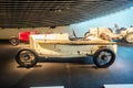 Interior of the Mercedes Benz Museum in Stuttgart. Royalty Free Stock Photo