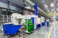 The interior metal manufacturing vertical machining center Royalty Free Stock Photo