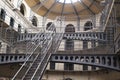 interior metal staircase jail cells in historic Kilmainham Prison Dublin Ireland Europe