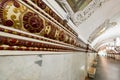 Interior of metro station Kievskaya in Moscow, Russia Royalty Free Stock Photo