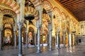 Interior of Mezquita Great Mosque of Cordoba, Spain Royalty Free Stock Photo