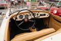 Interior MG 1600, inside view, retro design car.