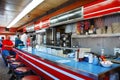 The Interior of Mickeys Dining Car in St Paul Minnesota