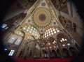 Interior of Mihrimah Sultan Mosque in Istanbul Royalty Free Stock Photo