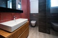 Interior of modern bathroom