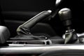 Interior modern car elements, close-up Royalty Free Stock Photo