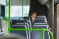 Interior of modern city bus Royalty Free Stock Photo