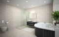 Interior of the modern design bathroom Royalty Free Stock Photo