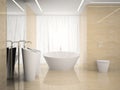 Interior of the modern design bathroom Royalty Free Stock Photo