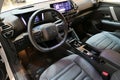 Interior of modern french battery electric compact crossover car Citroen E-C4