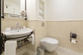 Interior of a modern hotel bathroom Royalty Free Stock Photo