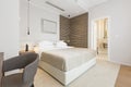 Interior of a modern hotel bedroom Royalty Free Stock Photo