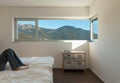 Interior modern house, bedroom Royalty Free Stock Photo