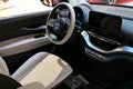 Interior of modern italian battery electric A-segment compact city car Fiat 500e