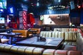 Interior of Modern Night Club with Lighting and Sound Equipment Royalty Free Stock Photo