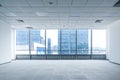 Interior space of modern empty office  in commercial building Royalty Free Stock Photo