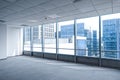 Interior space of modern empty office  in commercial building Royalty Free Stock Photo