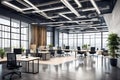 Interior of a modern office Generated Ai Royalty Free Stock Photo