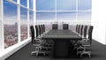 Interior of a modern office meeting room Royalty Free Stock Photo