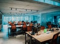 Interior Of Modern Open Plan Office With No People Royalty Free Stock Photo