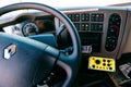 Interior of modern Renault Industrial sewer cleaning truck