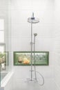 Interior of modern shower head in bathroom at home.Modern design Royalty Free Stock Photo