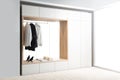 Interior of modern stylish dressing room, minimal style