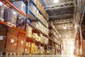 Interior of a modern warehouse Royalty Free Stock Photo