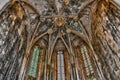 Interior of monastery of Batalha in Portugal