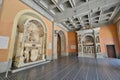 The interior of the monastery of Santa Maria de Montserrat. Spain Royalty Free Stock Photo