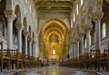 Interior of Monreale Cathedral, Sicily Royalty Free Stock Photo