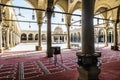 The Interior of the mosque of AMR Ibn Al-Aasa in Cairo Royalty Free Stock Photo
